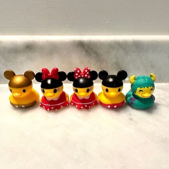 NWOT Lot Of 5 Disney Assorted Characters Rubber Duckies Multicolor OS - Picture 1 of 4